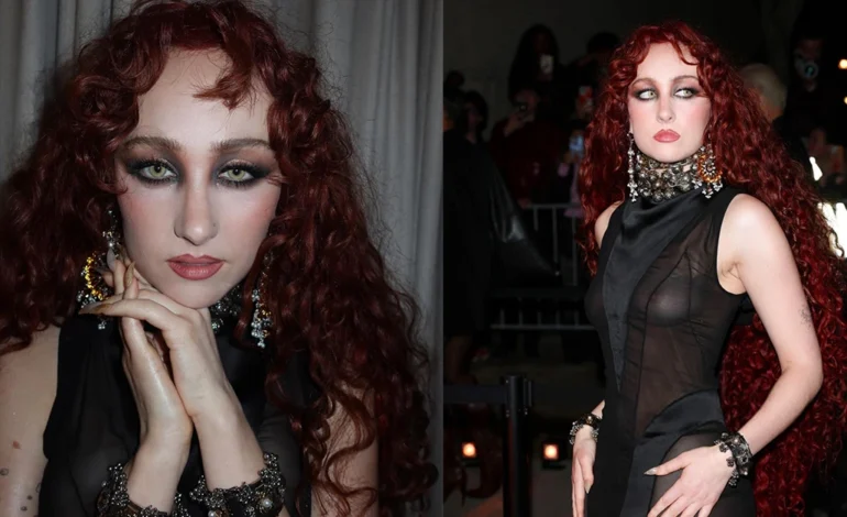 Chappell Roan Wears Sheer Dress at Paris Fashion Week