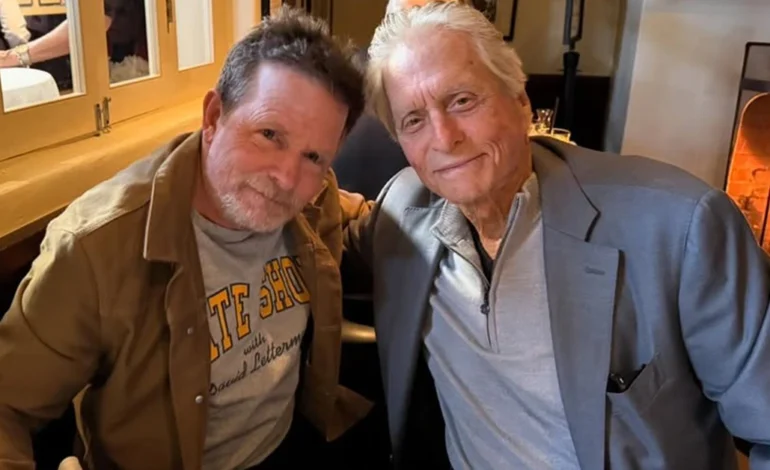 Michael J. Fox and Michael Douglas Reunite at ‘The American President’ Event